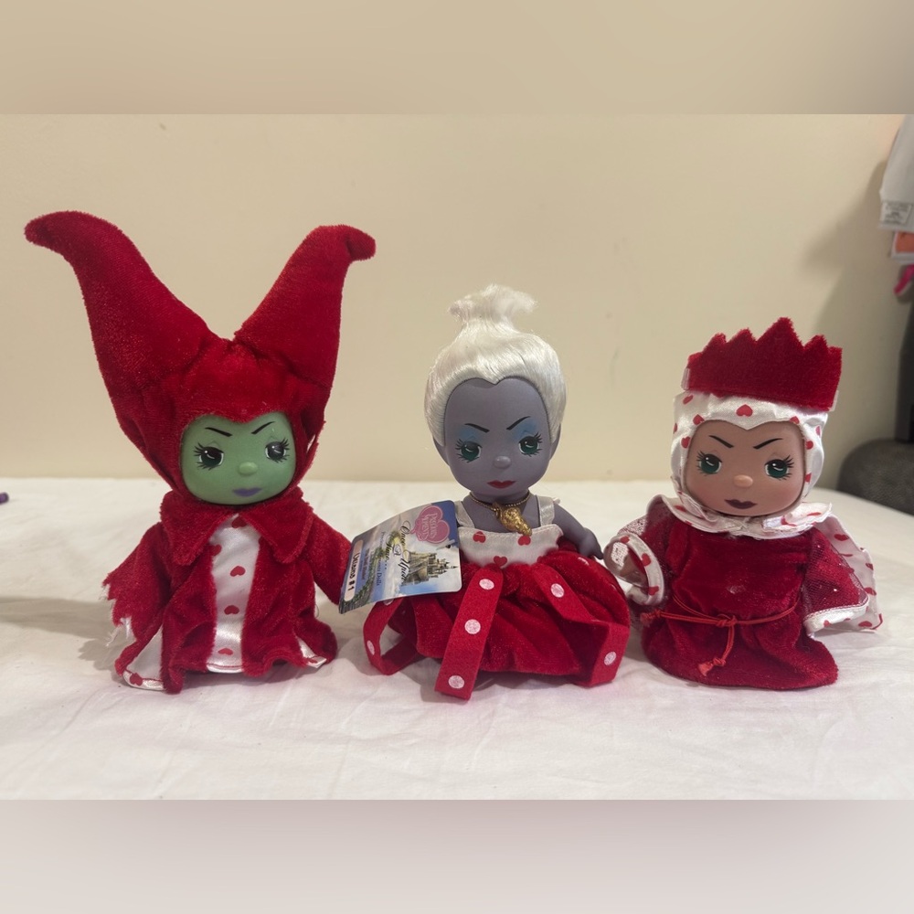 Precious Moments Villain Dolls - Red, White, and Green